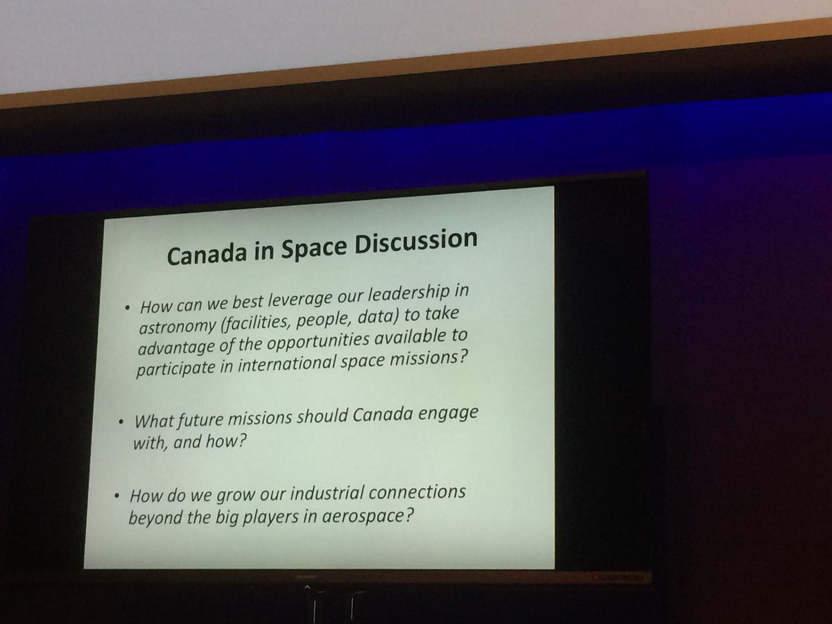 reneehlozek's tweet photo. The discussion session is starting now on #space priorities for #Canada #WFAstroCan https://t.co/wx6zFZhL0A