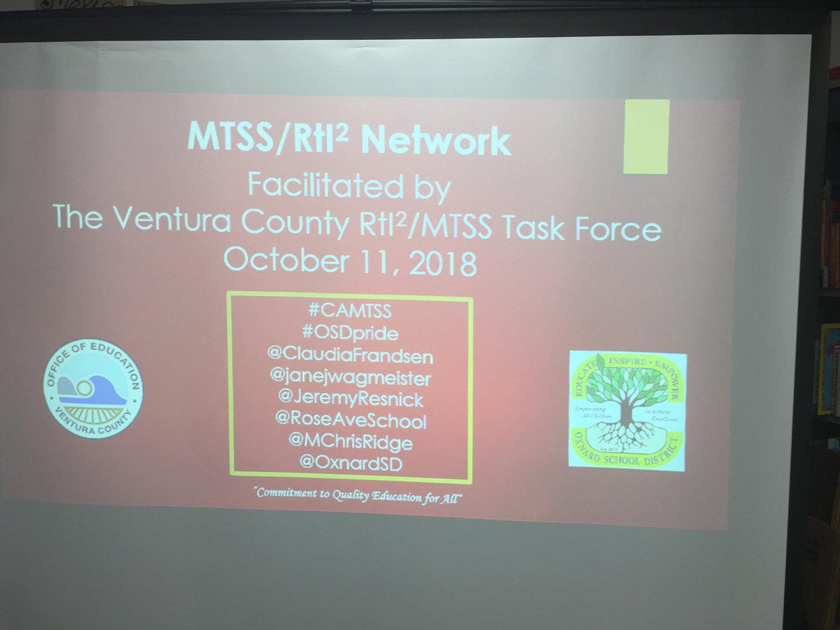 Convening the ⁦<a href="/VenturaCOE/">Ventura Co Ofc of Ed</a>⁩ RTI/MTSS taskforce ⁦<a href="/RoseAveSchool/">Rose Avenue School</a>⁩ in ⁦<a href="/OxnardSD/">OxnardSD</a>⁩!