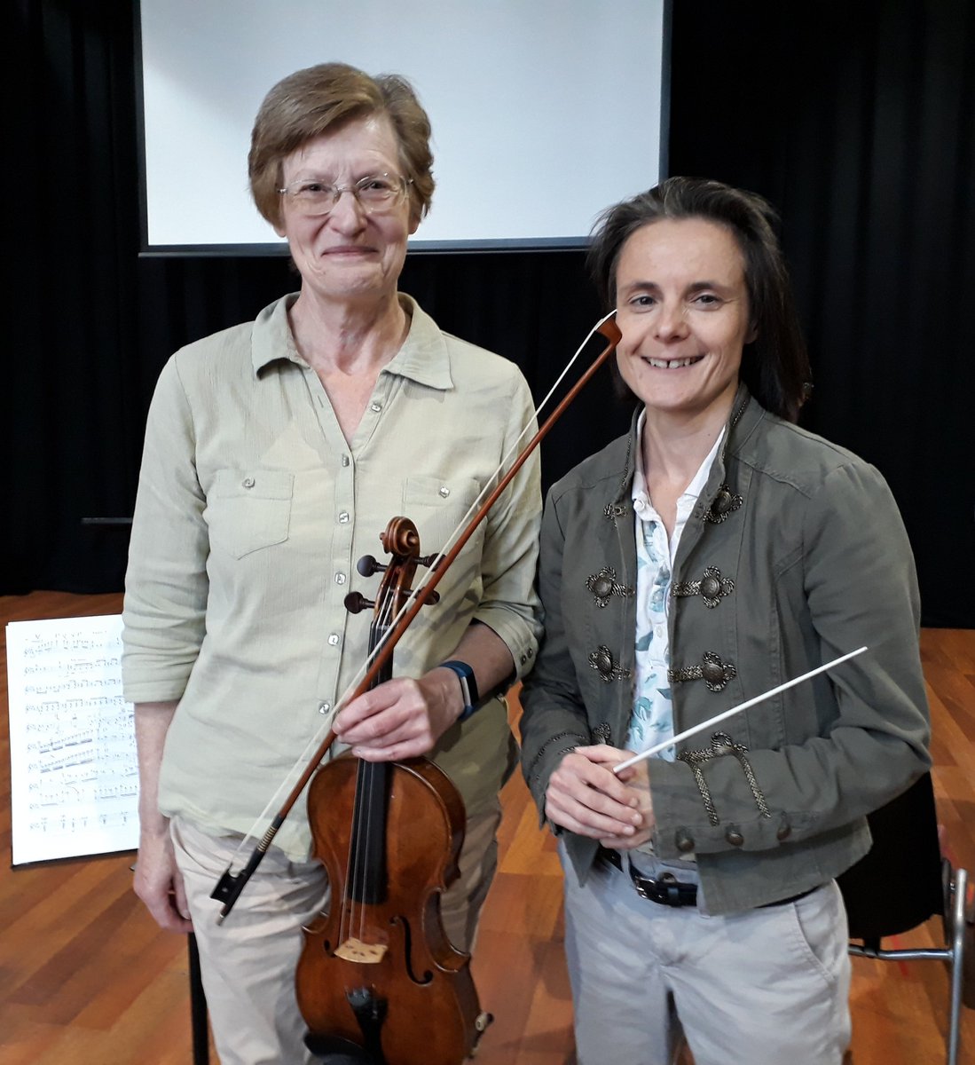 HHconductor's tweet photo. #ThrowbackThursday #smallworld Lovely to meet Joan Atherton daughter of Robert Atherton at inaugural #conductingforopera held at @natoperastudio run by @RoyalPhilSoc @natoperastudio @TheRoyalOpera. Robert Atherton conducted @BlackpoolSymph1 for 50 years!!! I have a way to go!! https://t.co/nFoEbzqRZ5