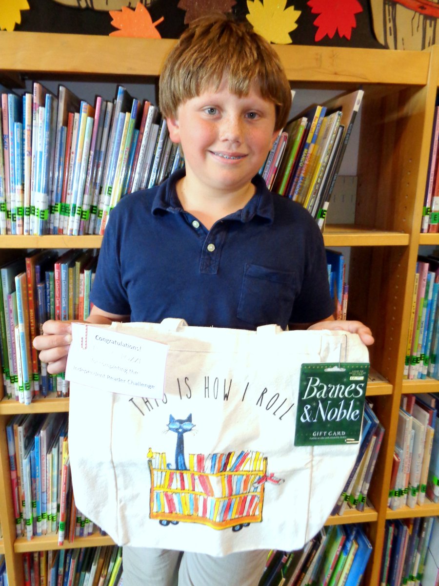 Congratulations to Finn C.! Finn is the second reader to complete our Independent Reading Challenge, which challenges kids in grades 3-5 to read 8 books in 16 different genres for a total of 128 books. #bbplibrary #readingchallenge 
ow.ly/P8D530maXGJ