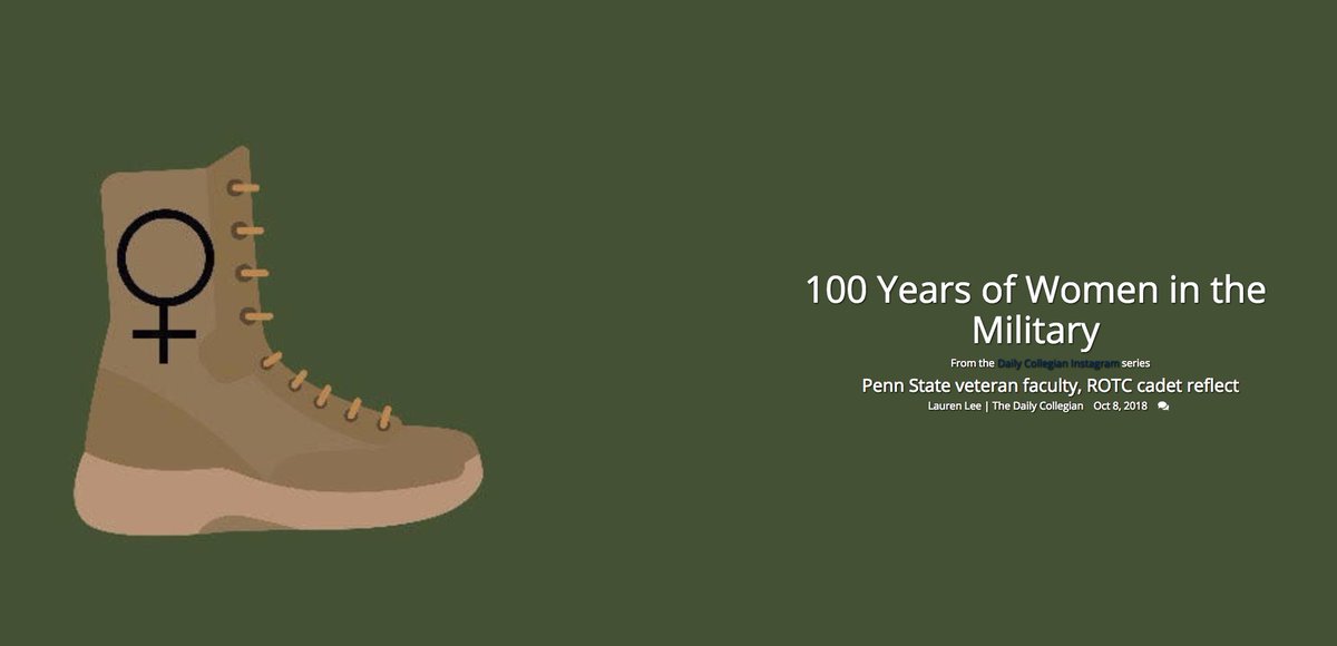 PSU Undergrad Ed (@psu_undergrad) on Twitter photo “The Army is just at 20% (female cadets), so we have a higher percentage rate (25%) than the Army itself.” - David Rizzo via <a href="/DailyCollegian/">The Daily Collegian</a> Read the full article honoring women in the military at ow.ly/yfMN30malCV #MilitaryAppreciation #PSUROTC #PennState <a href="/PSU_ArmyROTC/">Penn State Army ROTC</a> “The Army is just at 20% (female cadets), so we have a higher percentage rate (25%) than the Army itself.” - David Rizzo via <a href="/DailyCollegian/">The Daily Collegian</a> Read the full article honoring women in the military at ow.ly/yfMN30malCV #MilitaryAppreciation #PSUROTC #PennState <a href="/PSU_ArmyROTC/">Penn State Army ROTC</a>