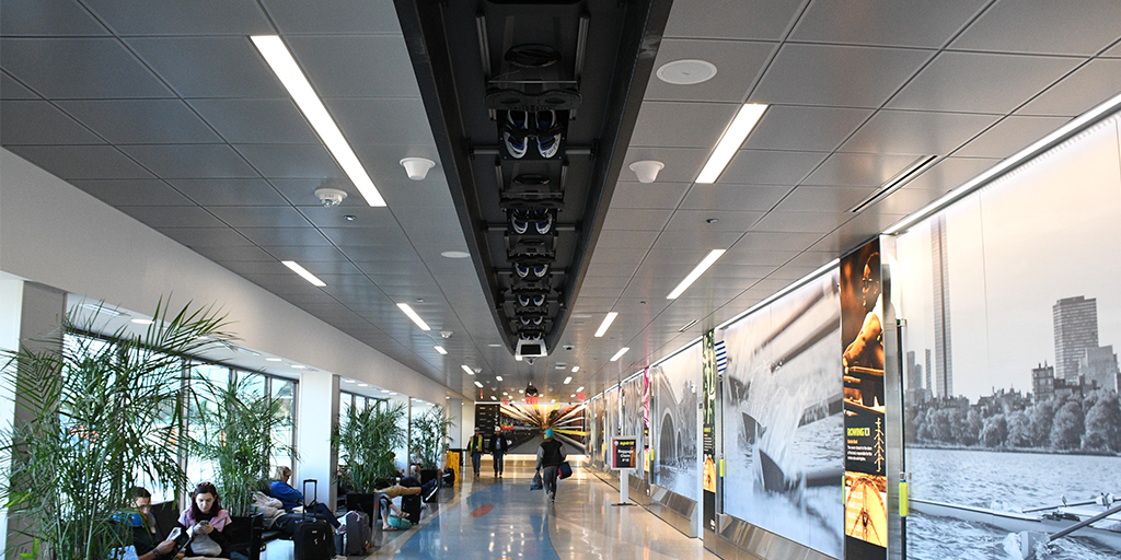 BostonLogan's tweet photo. Can’t make it to @HOCR this year? Experience the race up close with our informational exhibit and racing boats in Terminal B post-security by gates B37-B38. #ExhibitsInBOS https://t.co/cWZ9uGK0HJ