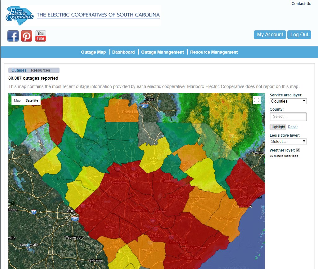 santee-cooper-power-outage-map-maping-resources