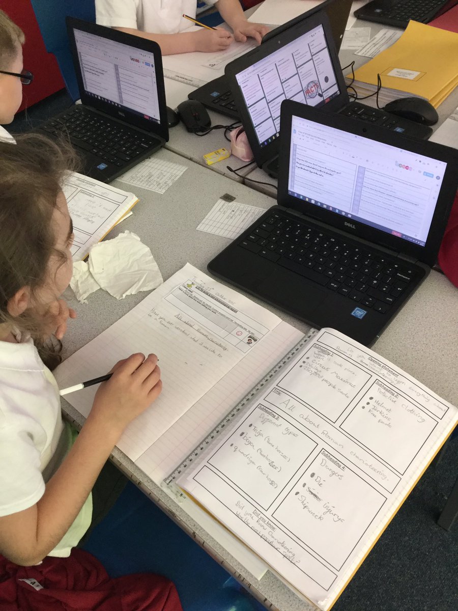 MrReevesKemp's tweet image. Children independently taking from their books, their planning, their online learning wall and putting it all together to create some amazing non-chronological reports. #techforlearning