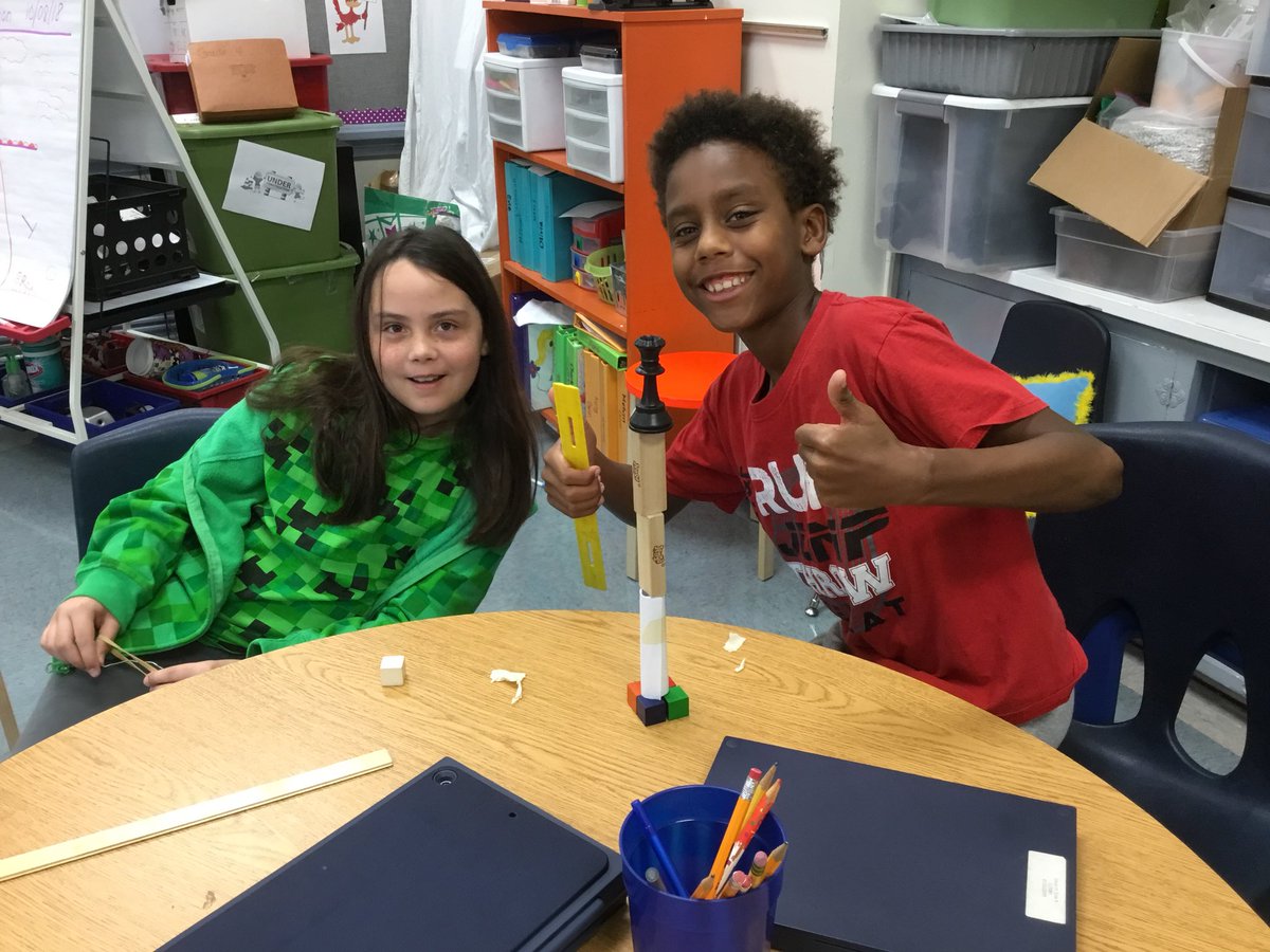 MooreClass803's tweet image. I learned that if you stack jenga blocks front and back and scide and side, they become sturdier. - Olivia &amp;amp; Khalani, The Queen’s Dilemma #RobREACH #5th @jennmoore134