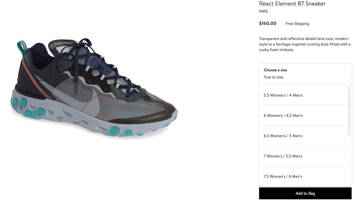 nike react element 87 nordstrom