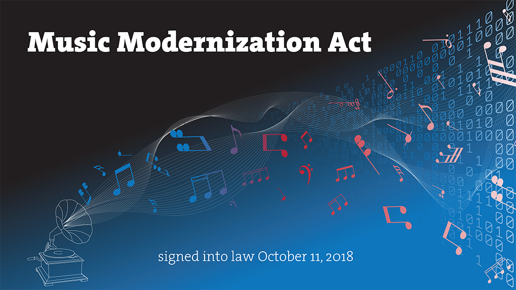 Music Modernization Act signed into law October 11, 2018