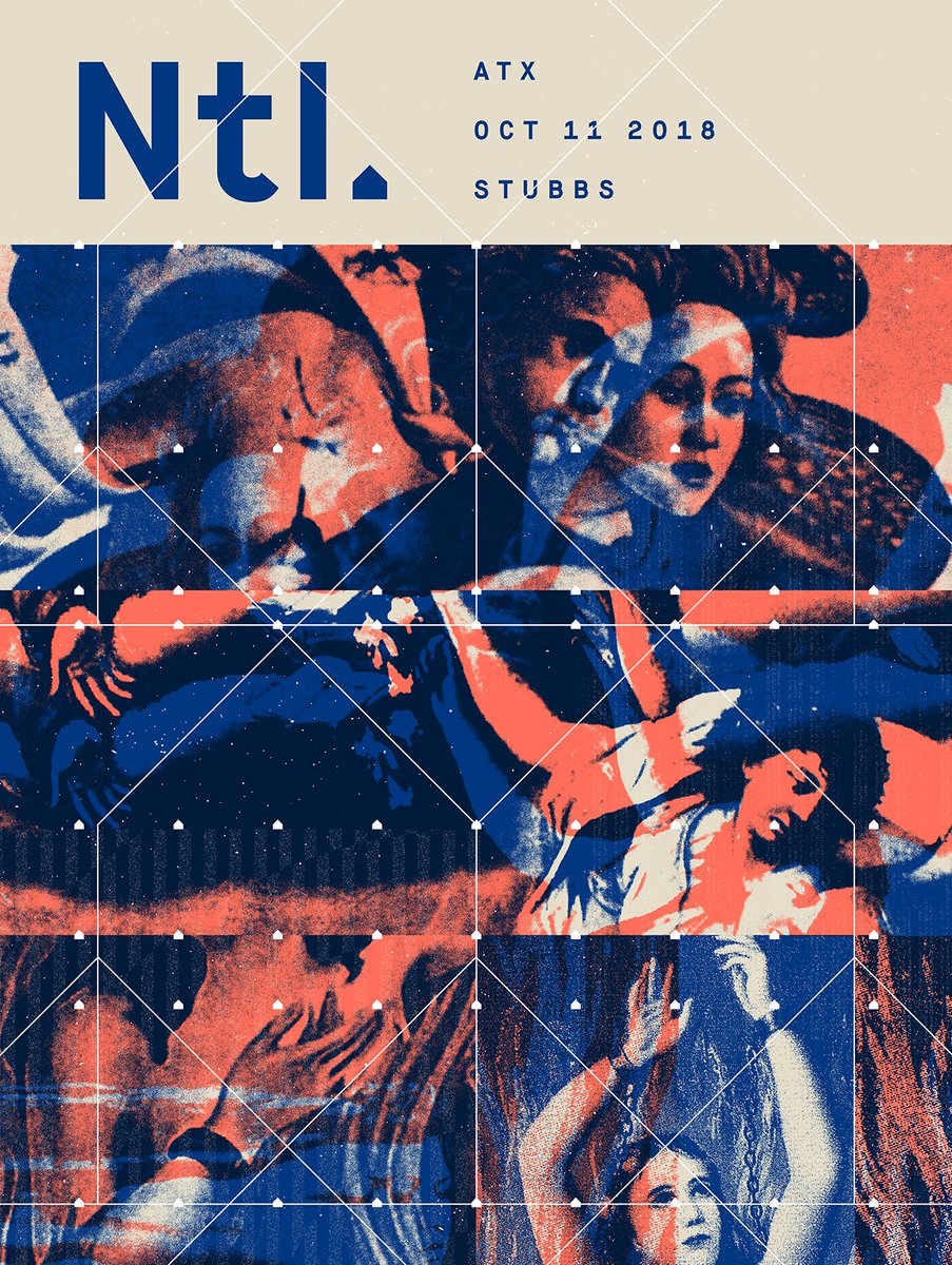 TheNational's tweet image. We'll be at @StubbsAustin's Waller Creek Amphitheater tonight for an official @aclfestival Late Night show. @alvvaysband joins us.

Poster by @thesilentgiants/ Christopher Everhart.
