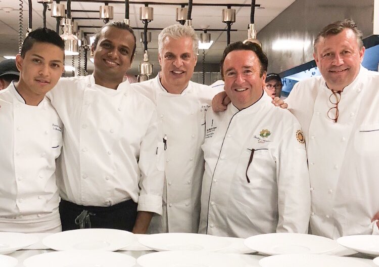 What a night!! Chef <a href="/ericripert/">Eric Ripert</a> was joined in the <a href="/BernardinPrive/">Le Bernardin Privé</a> kitchen by @lebernardinny’s <a href="/thomasjraquel/">Thomas Raquel</a>, Chetan Shetty of <a href="/IndianAccentNYC/">Indian Accent NYC</a>, <a href="/chefbernard/">Bernard Guillas</a> and Chef <a href="/laurentmanrique/">Laurent Manrique</a> for a special evening celebrating <a href="/TheTibetFund/">TibetFund</a>’s annual Gala! 💫
