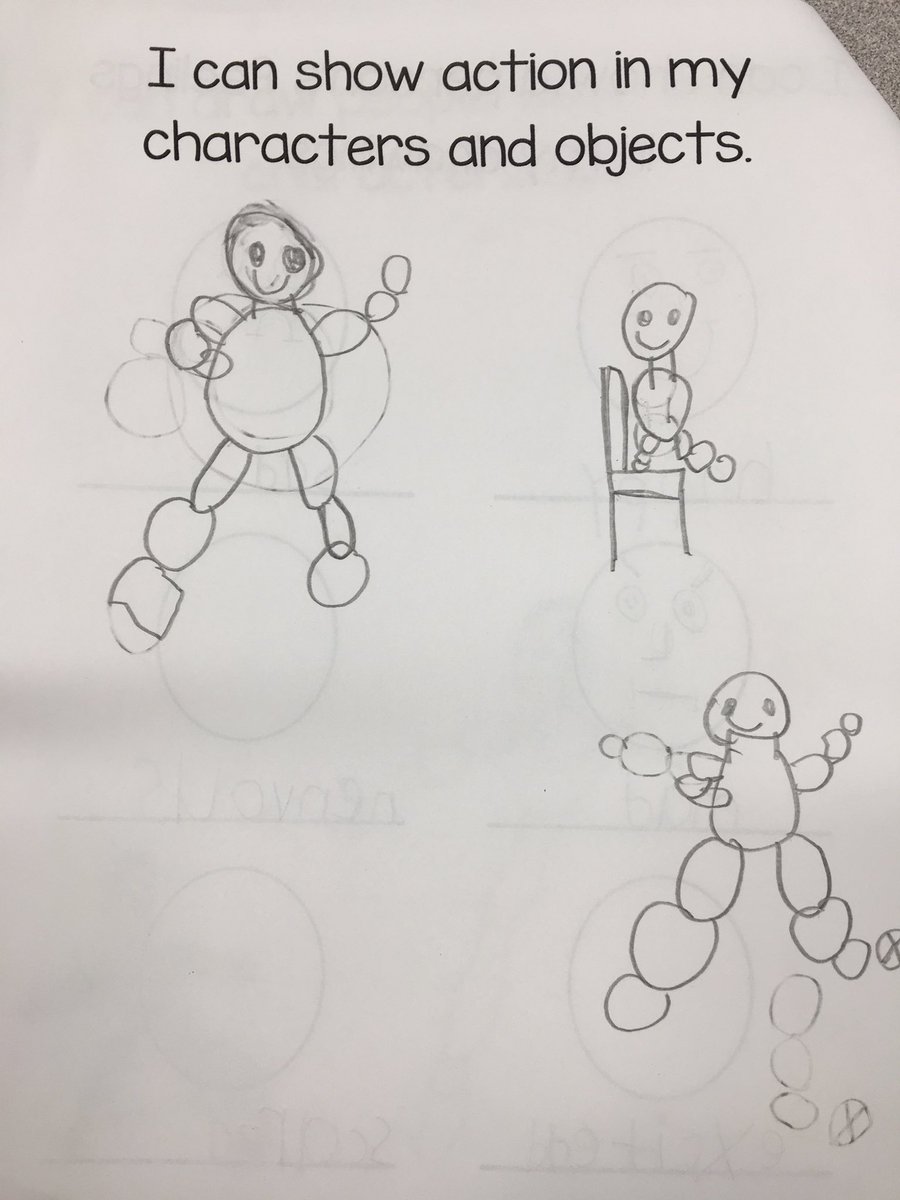 We can draw people in action!