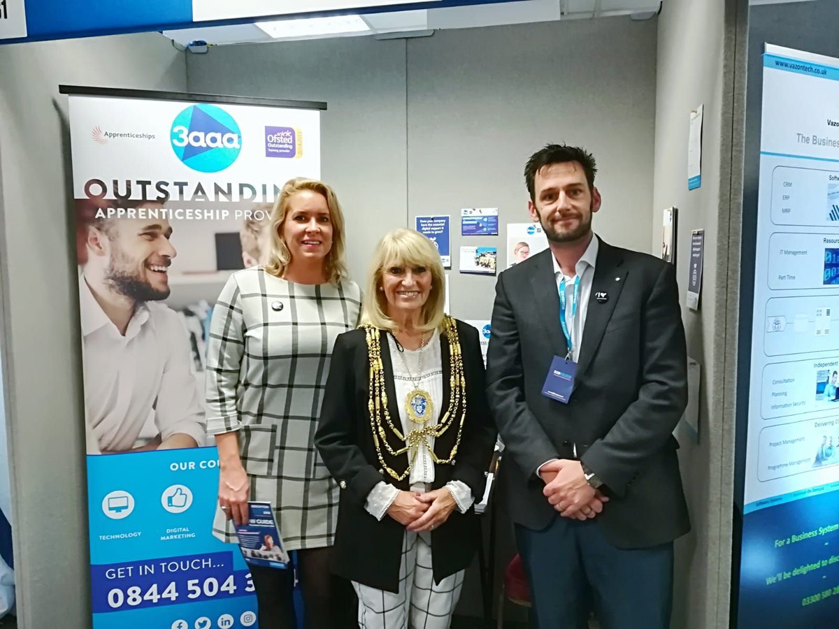 3aaa's John and Sarah meet the Brighton Mayor, Dee Simpson, while at the Brighton Business Expo today! <a href="/BrightonRace/">Brighton Racecourse</a> @MayorOfficeBHCC #3aaa