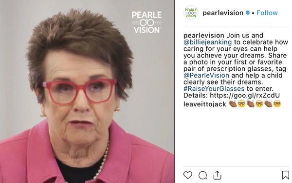 MediaPost's tweet photo. #PearleVision #BillieJeanKing Partner For #WorldSightDay, reports @TanyaGazdik https://t.co/tOPlEWO10m @TanyaGazdik https://t.co/P9OgxA714e