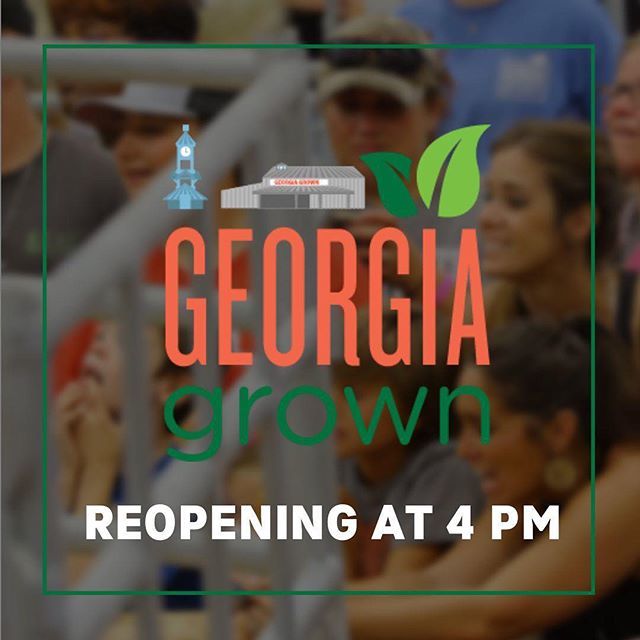 GeorgiaGrown's tweet photo. The @georgianationalfairgrounds will reopen today at 4 p.m. The #GeorgiaGrown Building will also open but without cows. #Cows will return to the fair tomorrow morning! #ggatthefair #gnfpride https://t.co/q6S1rSxVsw https://t.co/K7cdvrOuRg