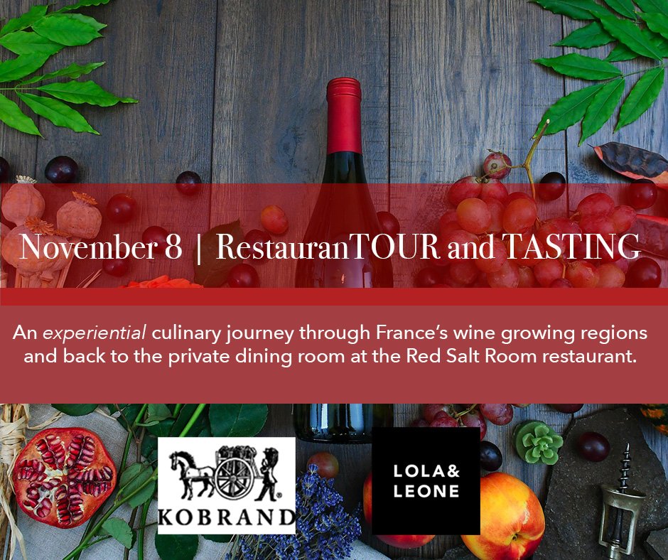 GardenCityHotel's tweet photo. PRESENTING - RestauranTOUR and TASTING
a experiential dinner beginning with a specialty craft cocktail in the King Bar, ending with a 4 course dinner with wine pairing in the private dining room at the Red Salt Room. 
Limited space available. Reserve your seating now! https://t.co/SIcUWlwEir