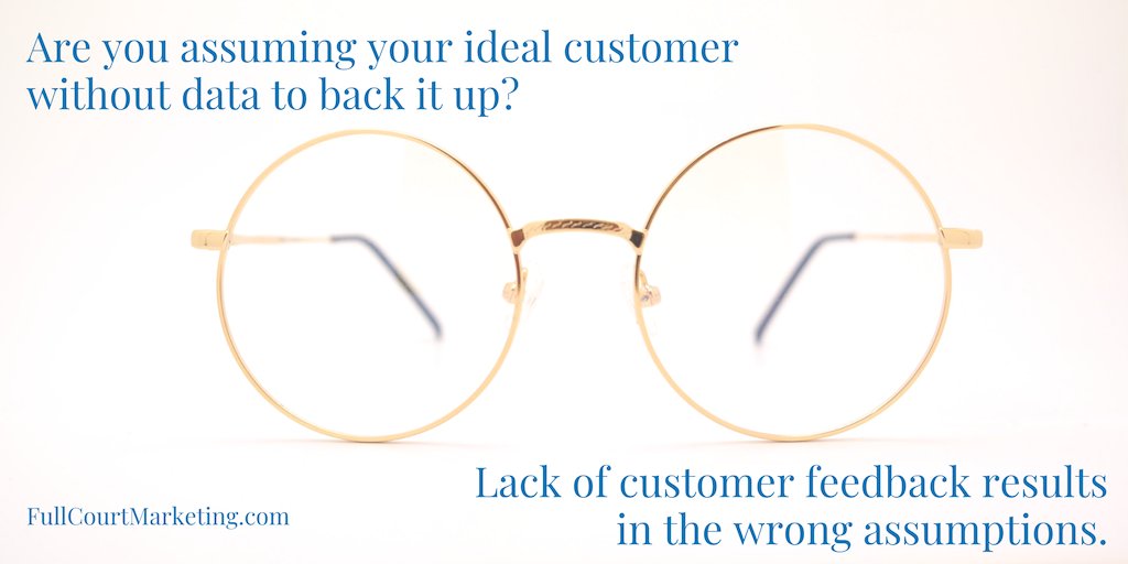 FullCourt's tweet image. Are you assuming your ideal customer without data to back it up? Lack of customer feedback results in the wrong assumptions. Discover the right questions to ask ow.ly/1fRt30ma4Oq #idealcustomer #startup #marketfit