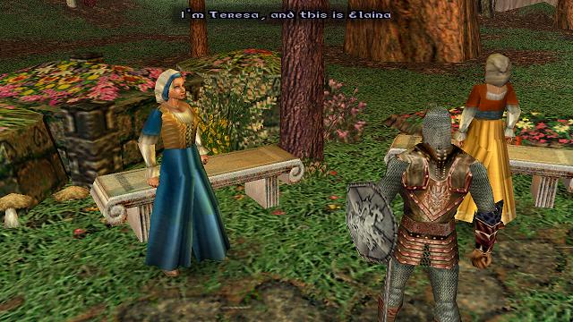 ultimadragons's tweet photo. Today's #UltimaFact: Upon entering Yew in #UltimaIX, the Avatar finds the Companion Raven on trial. Local gossips Elaina and Teresa are excited about the trial, though they have their details wrong. They also accuse the Avatar of lying. They apologize once the Shrine is cleansed. https://t.co/u5VFvJXXXl