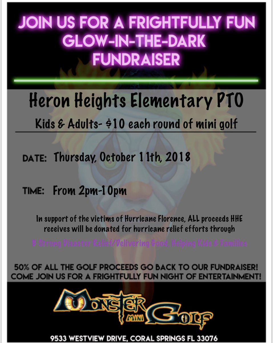 Please head out for a relax golf game that benefit the victims of Hurricane Florence and Hurricane Micheal! All proceeds will go to helping as many families as possible