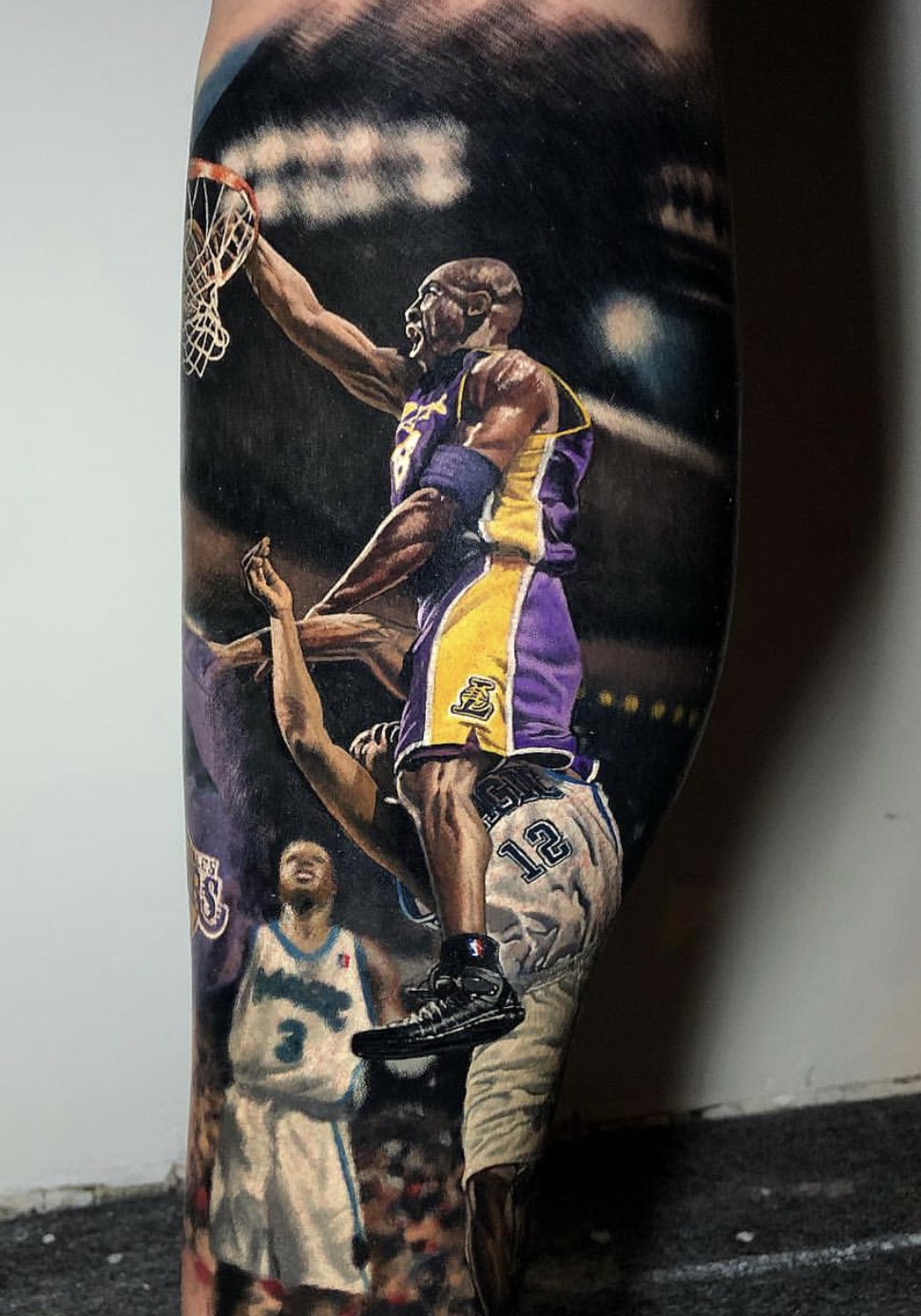 Tattoo uploaded by Justine Morrow  Kobe Bryant tattoo by Steve Butcher  SteveButcher kobebryanttattoo kobebryant Lakers 24 basketball sports  memorialtattoo  Tattoodo