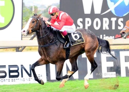 gavlerena07's tweet photo. Monopolize out the maiden ranks today.... small horse with a huge stride on him well done to the Hyperpaint Syndicate and @peter_racingsa for turning out in top shape πππ #2rides today #1winner ππ» https://t.co/FzGMWxitcQ