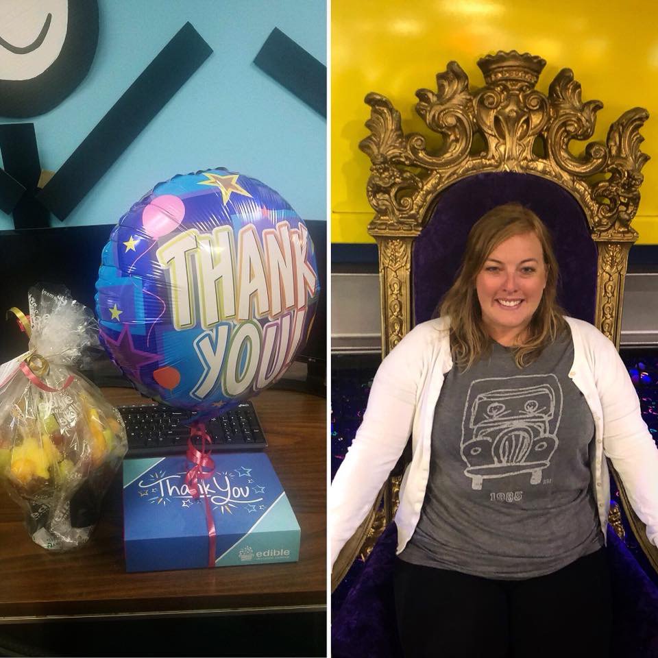 TMT_Princeton's tweet photo. Treating our boss like a Queen today 👑 
#femalerunbusiness #nationalbossday #employeeappreciation #femalefranchise https://t.co/hmxqNDVZoi