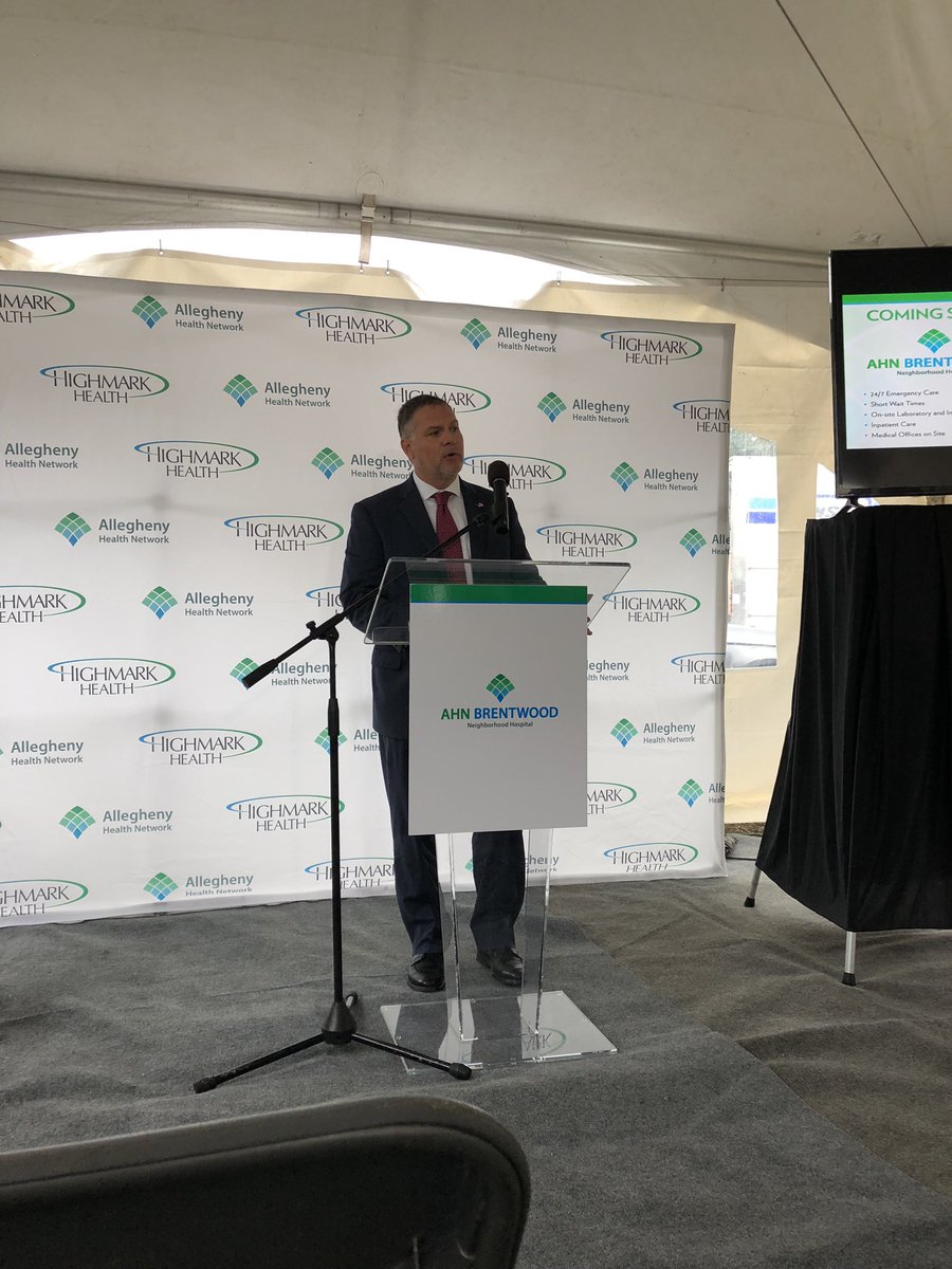 Celebrating the groundbreaking of the new AHN micro hospital being constructed in Brentwood!