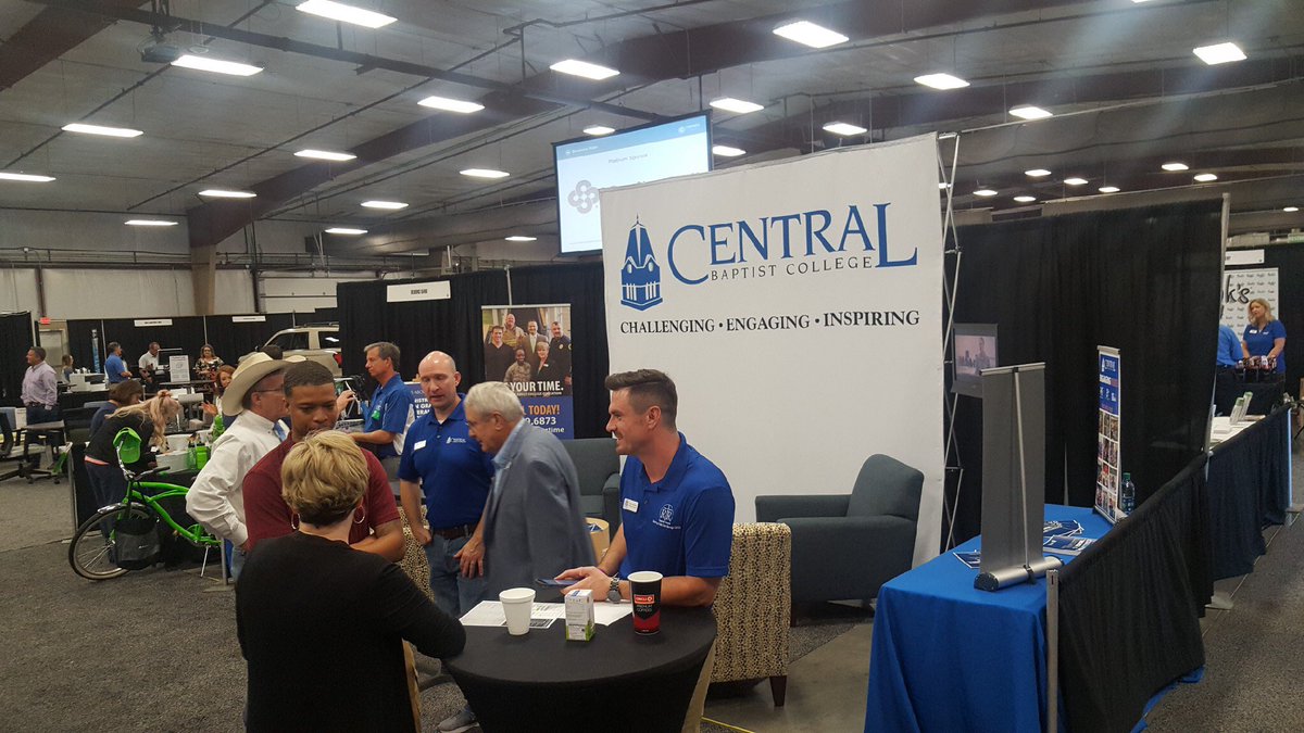 sancyfaulk's tweet photo. Central Baptist College is showcasing our online &amp; hybrid degree options at the @Conway_Chamber #ConwayBusinessExpo. Stop by our booth and find out how you or your employees can be #CBCbound. https://t.co/fDsJlb4ZnI