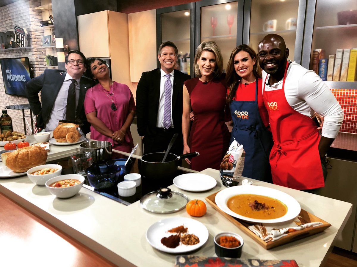 ChefMarkBailey's tweet photo. Love the @fox5dc Gang! They’re So Much Fun!! #chefbailey #fox5dc #gooddaydc #fallsoups https://t.co/eeox19IRmw