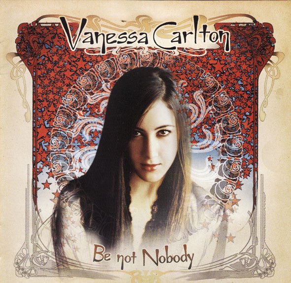 And for today's Horrible Font Choices Through History retrospective: Vanessa Carlton's album artwork for 2002's "Be Not Nobody" featuring hit single, 1000 Miles. Maybe the album dropped at halloween, maybe it was just a horrible font choice.