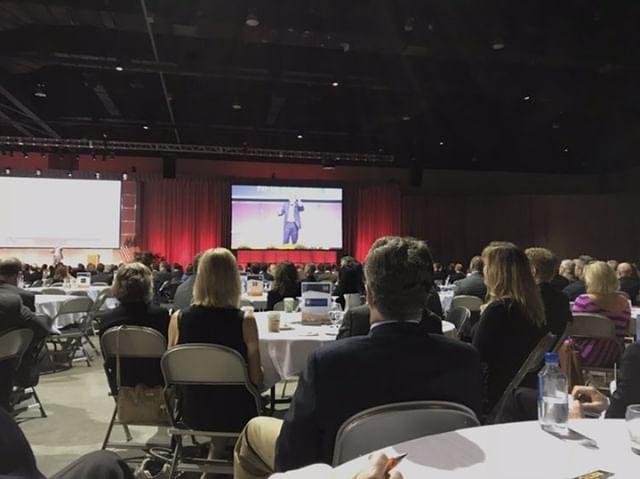 ComArchs's tweet photo. A couple of representatives from CA are sitting in on VCU's 2018 Real Estate Trends Conference today. It's great to learn how to apply these lessons to our practice, to benefit our clients and RVA. #RVA #Richmond300 #VCU #VCURealEstate #architecture #interiordesign #ComArchs https://t.co/YgGrtcgCGN
