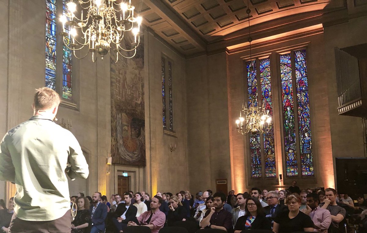 Good to be the @yfood_ insight and innovation event today! We really enjoyed our disruptors session w/@Alexmwjohnson, @bio_bean_UK and @MindfulChefUK. Here’s the view from the stage during Giles from Mindful Chef’s great talk! #YFoodInsight #Foodies #ThursdayMotivation