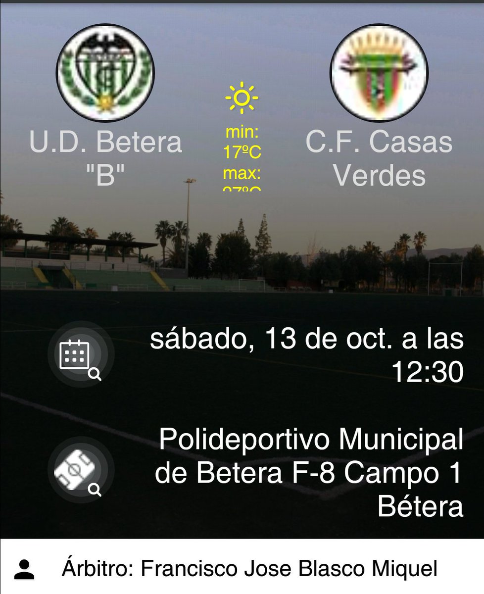 f_verdes's tweet photo. HORARIO PRE-BENJAMÍN "1°.AÑO"
(Partido Liga)
🏆 Cto. Prebenjamín 1°. Año Valencia -Liga- 3
⚽ JORNADA 1
🆚 @UDBETERA 
📆 Sábado 13/10
⏰ 12:30h
🏟️ Polideportivo Municipal de Bétera F-8 Campo 1 Bétera
@f_verdes #paterna @masdelrosari 
@FederacionFFCV https://t.co/zVosvgSEnQ