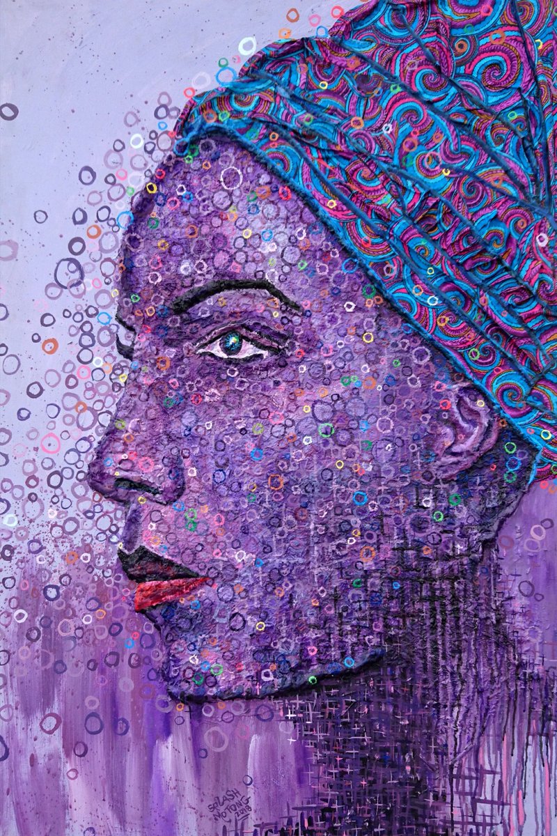 laejhb1's tweet photo. This stunning work by Splash Motong! Real fabrics combined with acrylic give this work incredible depth and dimensions. Contact 082 5733 488 / info@laejhb.co.za #SplashMotong #LAE #LAEHQ #LivingArtistEmporium #1fox https://t.co/yRZeZRMhcj