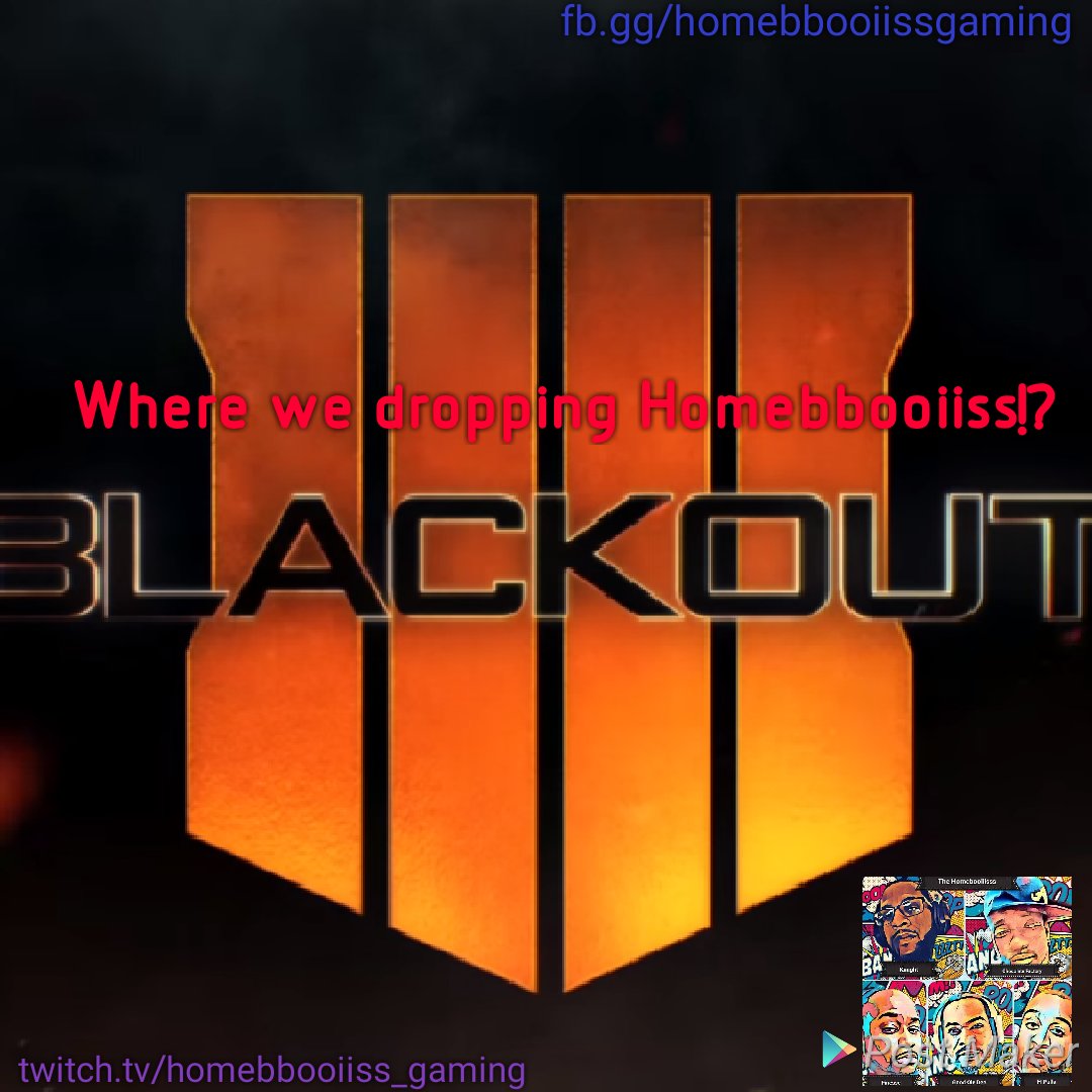 KaughtUpGaming's tweet photo. HOMEBBOOIISS WILL BE LIVE TONIGHT AT MIDNIGHT EST ON TWITCH! WE'LL SEE YOU ON THE FIELD!!! @Treyarch #blackout #TWITCH #TWITCHSTREAMER #XBOX1 #COD #CALLOFDUTY #HMBS #HOMEBBOOIISS #LETSGETIT #MIGHTCALLOUTOFWORKTOMORROW https://t.co/ALc2S0mjn4