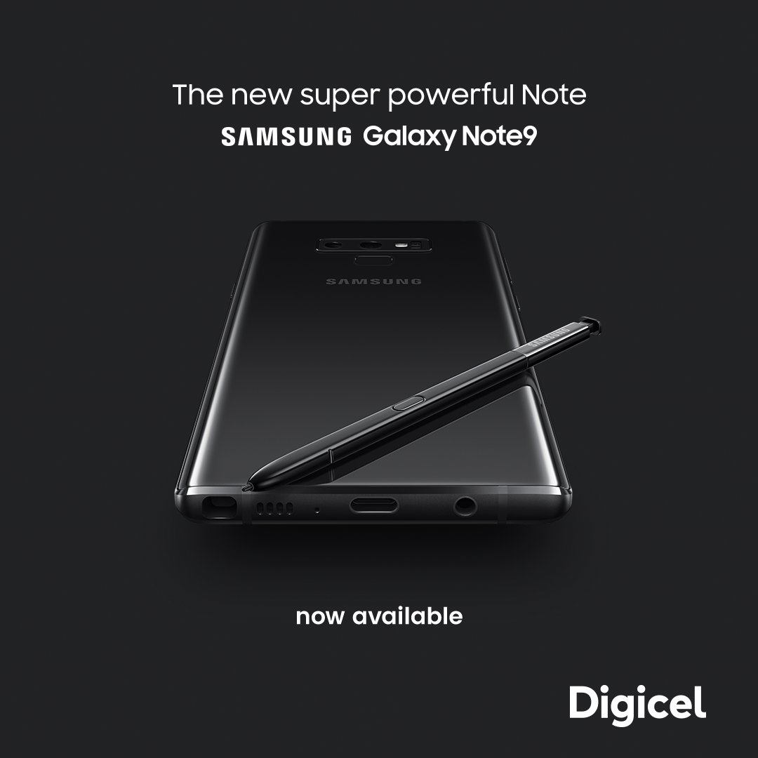 Aruba, the Samsung Galaxy Note 9 is now available at all our stores! ☑️  "More power than you need, until you need it".😉Pass by and get yours! #NowAvailable #DigicelAruba