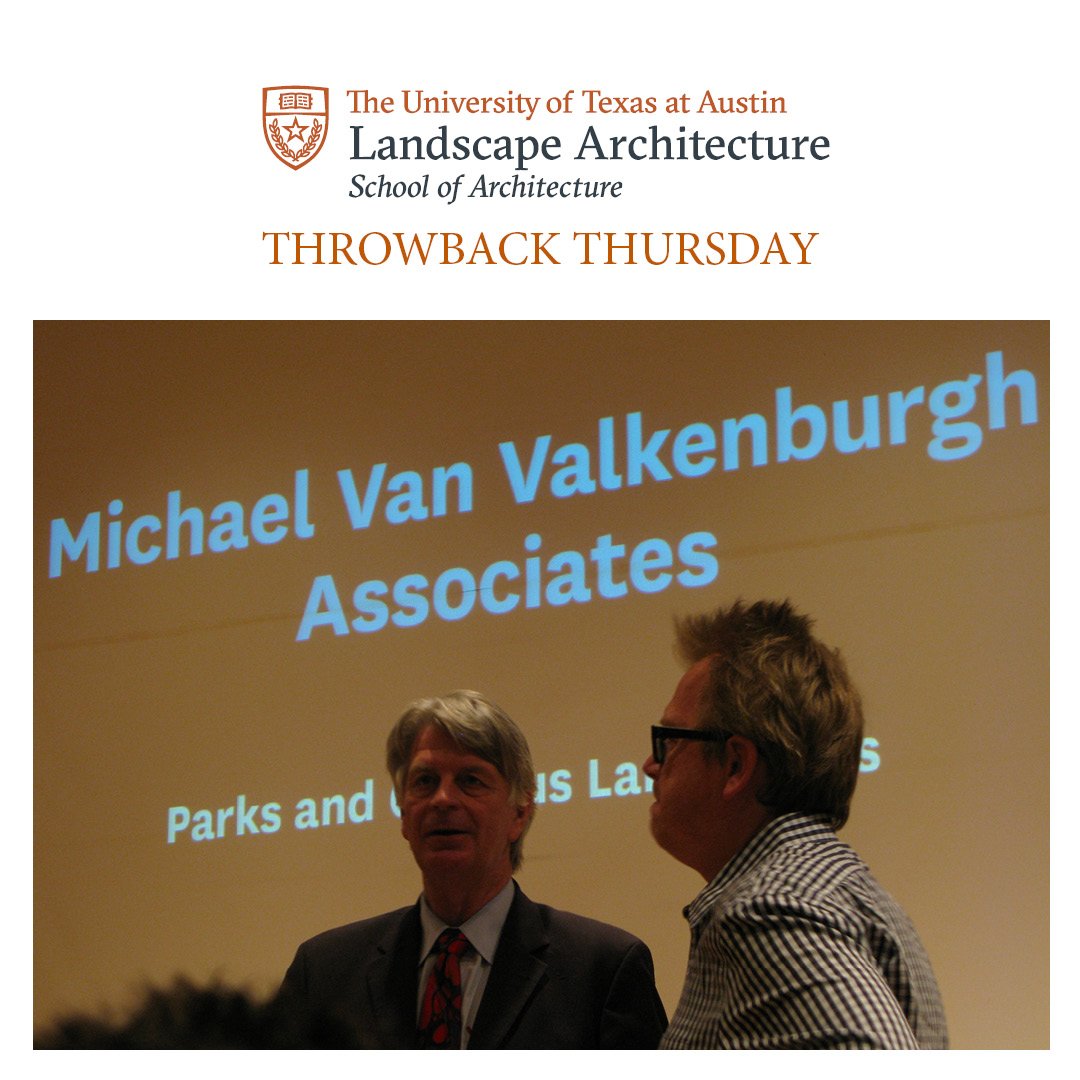 texas_landscape's tweet photo. @fredericksteiner  with @MVVA.inc when he came to lecture in 2010. #landscapearchitecture #utsoa #utsoamla #utsoalandscape #utsoagrad #utsoala #utsoaalumni #ctxasla #nationalasla https://t.co/KeVdEzTvj1