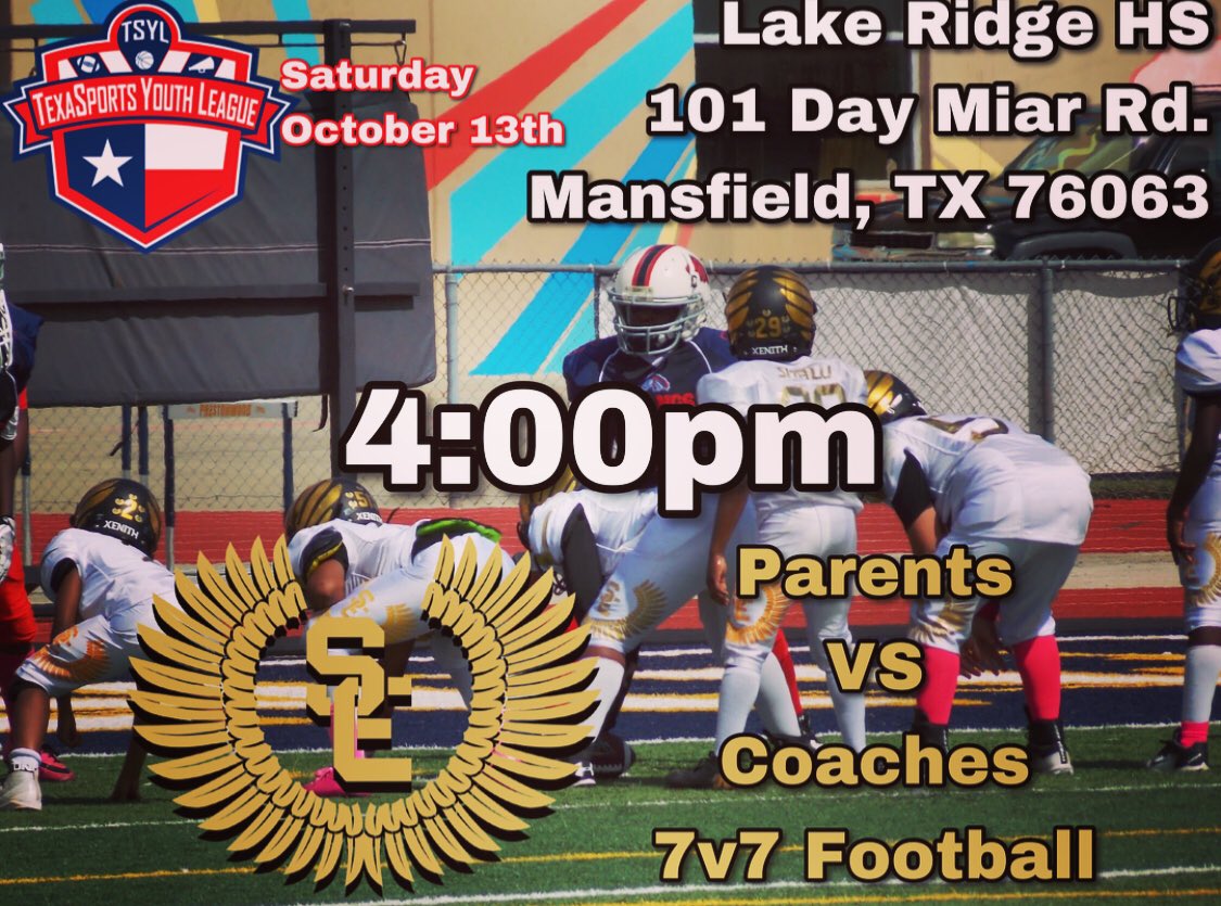 _SoaringEagles_'s tweet photo. Soaring Eagles’ @TexaSportsdfw Schedule for Homecoming Saturday:

5U vs Pac Prime Gold - 10:00am
6U vs Horns United - 11:00am
7U/8U vs Horns United - 12:30pm
9U vs NTX Bandits - 2:00pm
Soaring Eagles’ Parents vs Coaches Game - 4:00pm https://t.co/fqgL8G0OZf