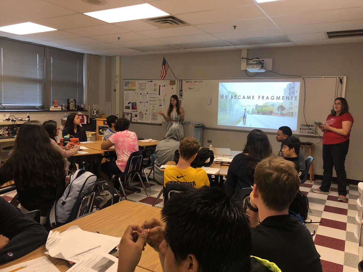 luisaconlon's tweet photo. Visiting DC schools with the @pulitzercenter today! We’re screening @fragmentsdoc and talking about storytelling &amp; issues affecting refugee youth. https://t.co/HK8ksEah5y