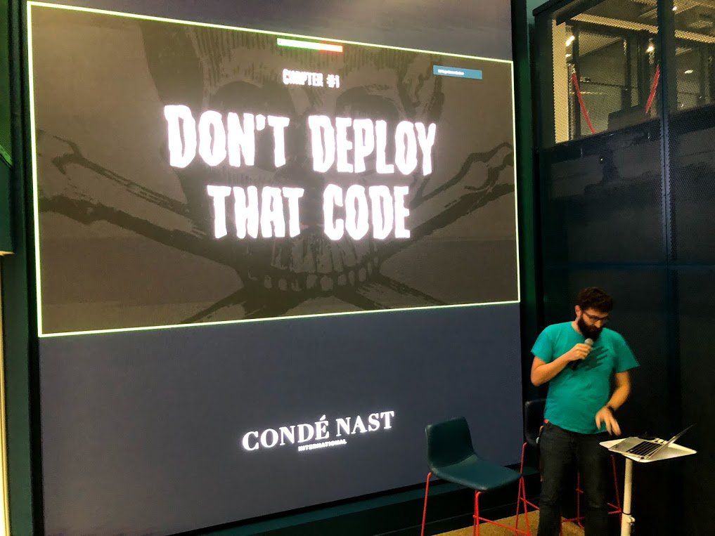 This week in Condé Nast engineering: postmortems-themed tech talks, featuring stories of things going wrong and breaking in production 🎤