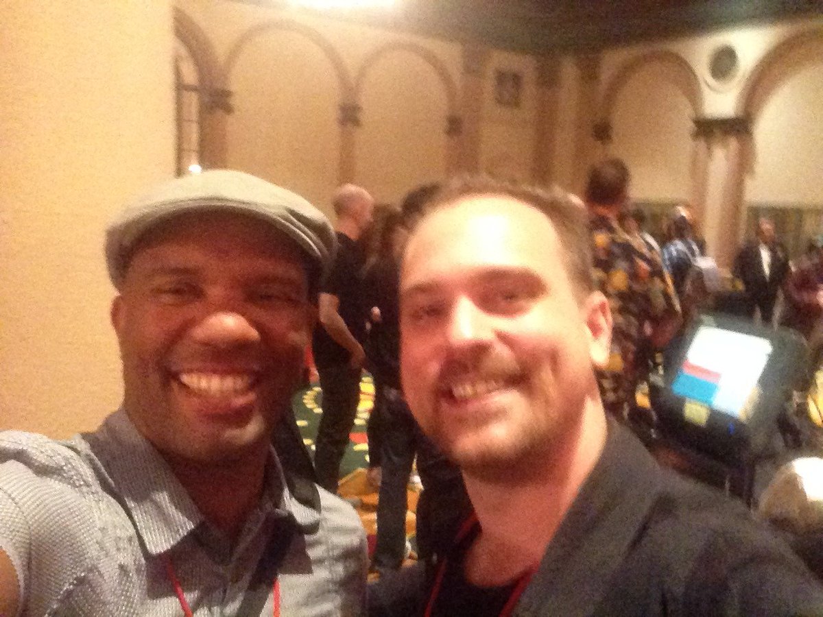 SchoolGameAudio's tweet photo. Had a great time at #GameSoundCon! Fun to meet up with students &amp; got photos with a few 😀! https://t.co/0AjOhMWSpa
