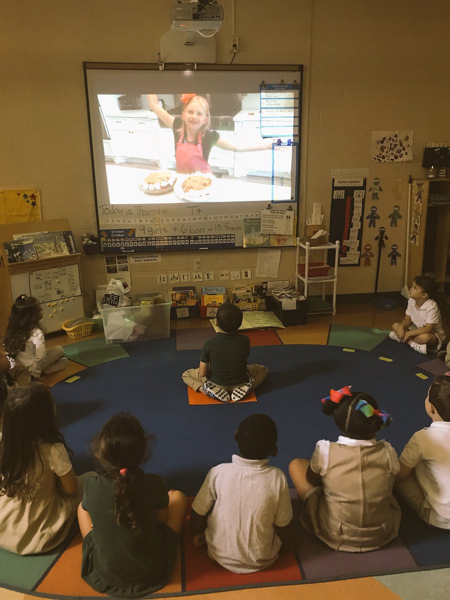 NatalieBauer20's tweet photo. Using technology to give us a cooking lesson by kids for kids! @jmfeclc @LBpublicschools #wcmm #FutureReadyNJ #FRNJ https://t.co/LtEGWtK4DB