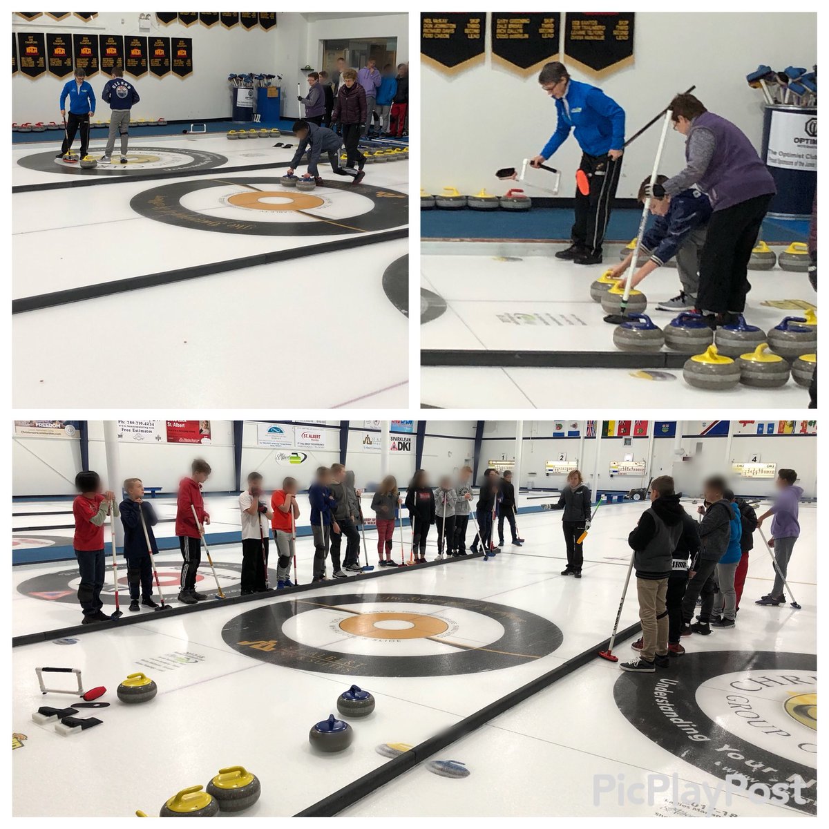 sabecsd1's tweet photo. Big thank you to the @StAlbertCurling club for hosting our Junior High students and teaching us the game of curling during FLEX this morning! #ECSDFaithInspires #SABPE https://t.co/E6kIPW74Ep
