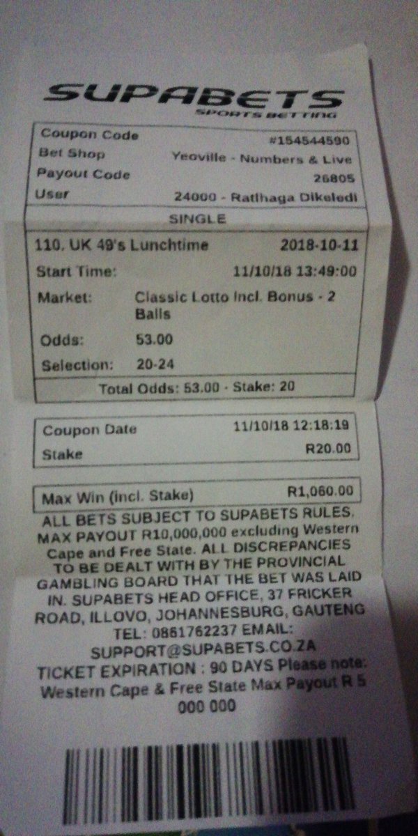 lotto supabets results