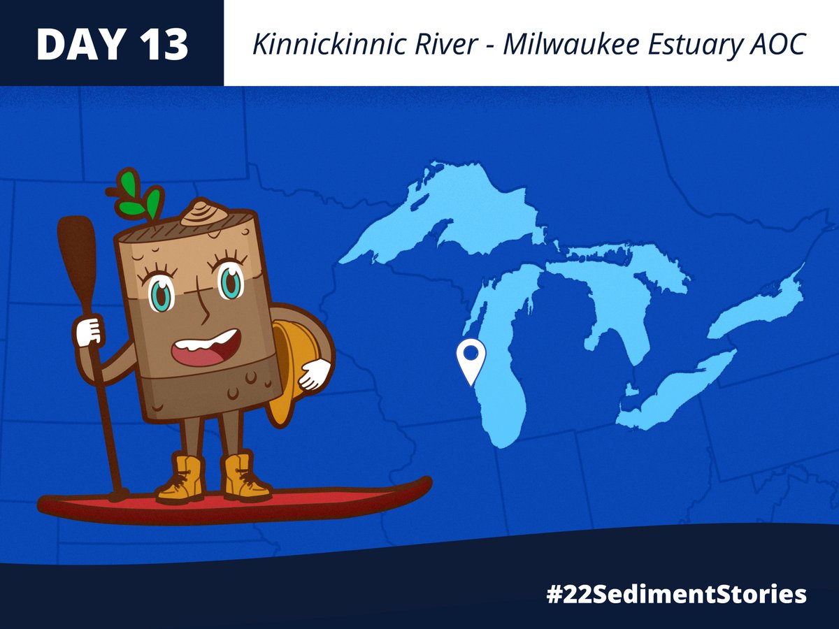 Gr8LakesLady's tweet photo. Good-bye Kinnickinnic River, it's been fun. Tomorrow is another one.
Where is #SedimentSam off to next? Check back to find out! Hint: It’s the smallest #GreatLakesLegacyAct project to date. #22SedimentStories #GLRI
Don't forget to share your #GreatLakes #GLRIsuccess stories. https://t.co/yBteg7sufn