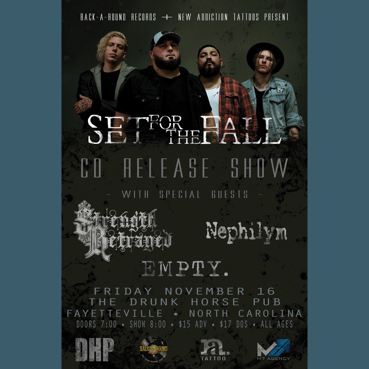 In honor of our new album ‘Still Just Breathing’ coming out November 16 we will be at The Drunk Horse Pub in Fayetteville, NC to get our party on with our friends in Strength Betrayed, Nephilym, Empty and all of you guys. 

Let’s celebrate together 🍎