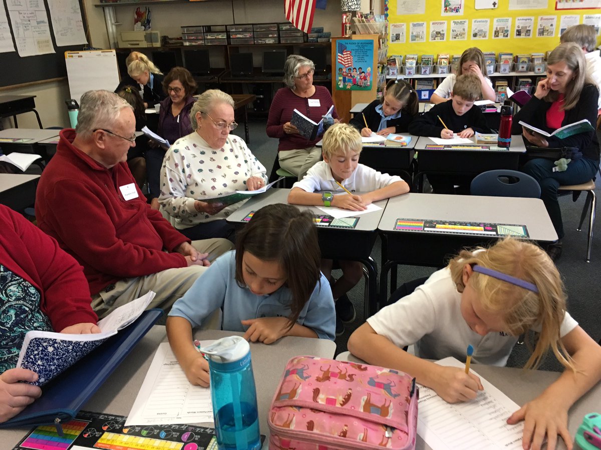 MCS3VT's tweet image. Many of our grandparents and special friends came to school on Friday, October 5 for Grandparents’ Day. They even gave us our spelling tests.
