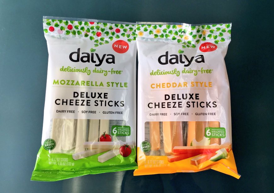 VeganDistr's tweet photo. Originally launched at #expowest2018, @daiyafoods Cheeze Sticks are finally now in stock! Add them to your lunch boxes for a tasty snack! 😋 #vegan #plantbased #glutenfree https://t.co/41xzCpojpO