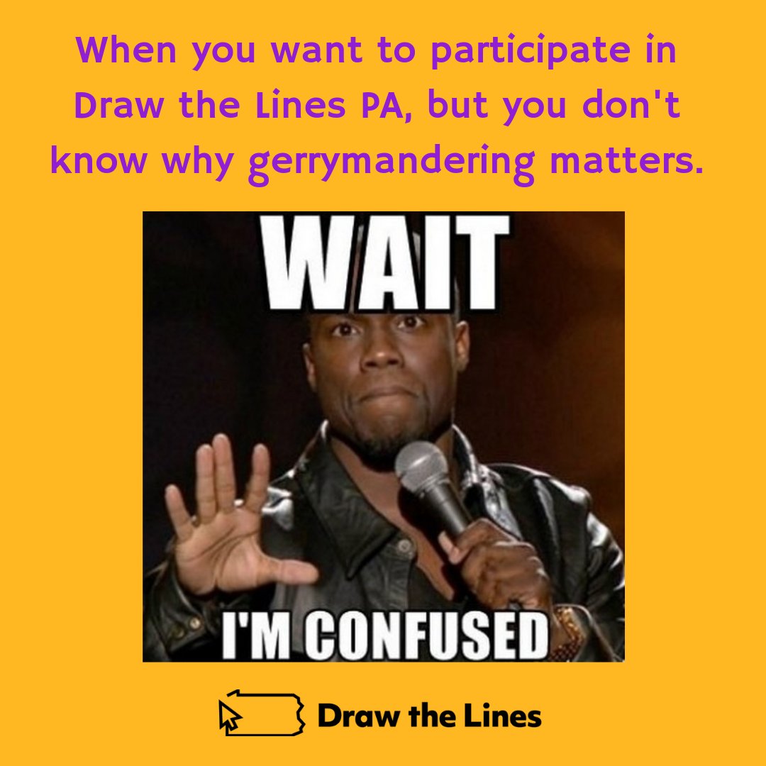 DrawTheLinesPA's tweet photo. Gerrymandering: when politicians manipulate electoral boundaries for partisan advantage. 
Changing the lines alters identity, allegiance, and political priorities of a district's representative and legislative delegation as a whole
https://t.co/Um8U5qg5ve  
#slaythegerrymander https://t.co/seNXHiFDm3