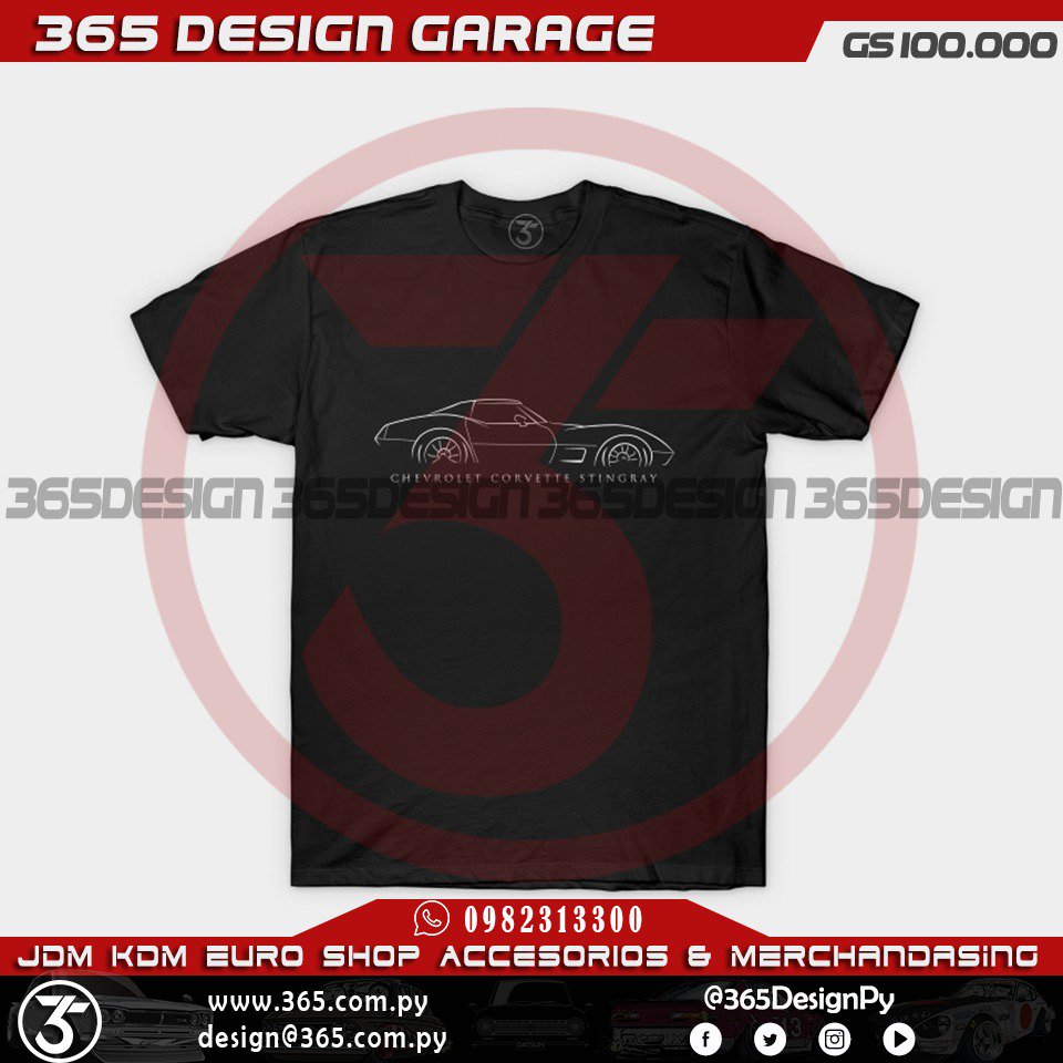 365Designpy's tweet image. .::. CHEVROLET CORVETTE STINGRAY.::.
😏
💵 Gs. 100.000
➡️ Escribinos al 0982 313300
📦 Hacemos Delivery & Envíos
#chevrolet #corvette #stingray #remeras #autos #paraguay #365designpy @jorgesosa
