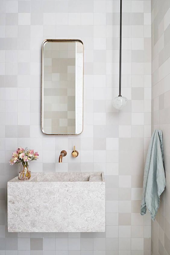 We can't resist reposting this modern bathroom vanity by @robsonrakarchitects #bathroom #bathroomvanity #vanitymirror #robsonrakarchitects #modernbathroom #bathroomfixtures #bathroomtiles  #bathroomdesign #bestbathroom