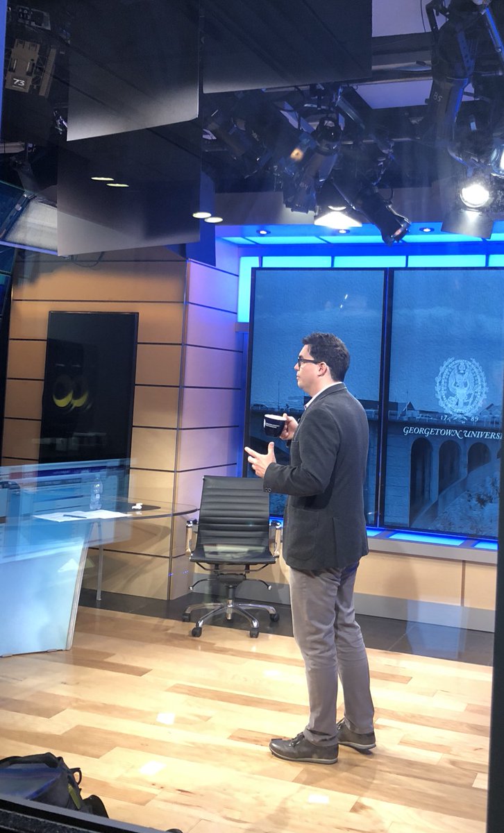 GeorgetownDMC's tweet photo. Visual Persuasion &amp; Promotion @GeorgetownDMC professor Justin Schauble @NewDCMedia talking about product placement — coming soon on @Georgetown Ask a Professor! https://t.co/SVuFxRAprP